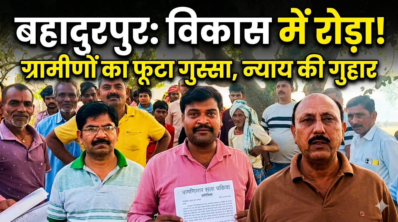 विकास कार्य में बाधा: चकिया घरारा गांव में सचिवालय मार्ग को लेकर ग्रामीणों में आक्रोश