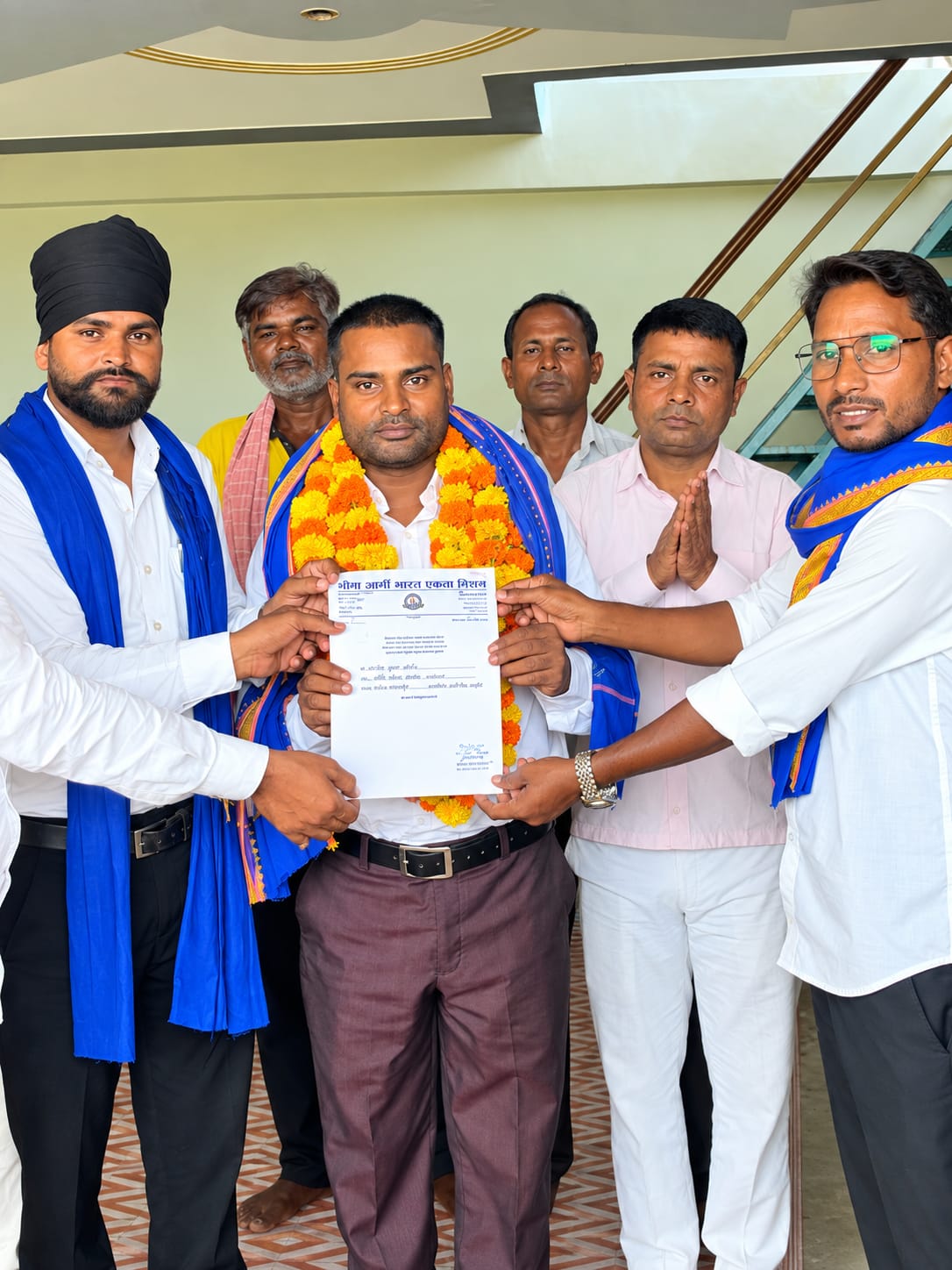 भीम आर्मी भारत एकता मिशन के तहसील अध्यक्ष फूलपुर बने संतोष कुमार सरोज 